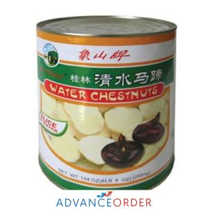 Water Chestnuts Slices in Water 6x2.95kg