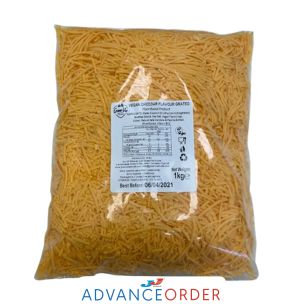 Green Vie Grated Vegan Cheddar Flavour Cheese 1x1kg