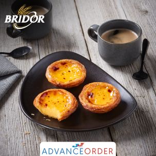 Bridor Ready to Bake Fine Butter Portuguese Custard Tart Pastel De Nata 60x60g