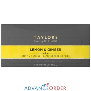 Taylors of Harrogate Lemon & Ginger Tagged Tea Bags 1x100