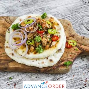 Leicester Bakery Authentic Hand Made 10" Ambient Naan Bread Bag 1x5