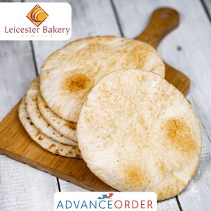 Leicester Bakery 6" Round Frozen Pitta Breads 20x5