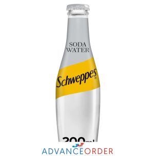 Schweppes Soda Water Glass Bottles-24x200ml
