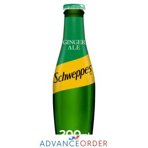 Schweppes Canada Dry Ginger Ale Glass Bottles 24x200ml