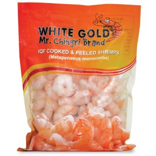 White Gold Mr. Chingri IQF C&P Prawns (200-300, 350g net) -20x500g