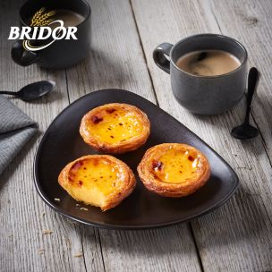 Bridor Ready to Bake Fine Butter Portuguese Custard Tart Pastel De Nata 60x60g