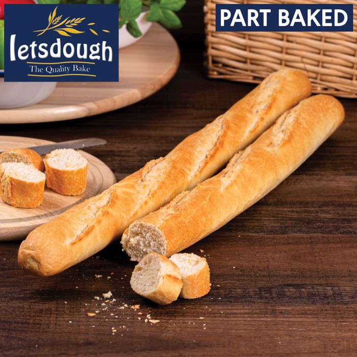 Buy Letsdough Part Baked Baguette 57cm 28x250g Order Online From JJ